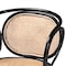 Baxton Studio Palesa Modern Bohemian Two-Tone Black and  Natural Brown Rattan Dining Chair 232-13394-ZORO - alternate 2